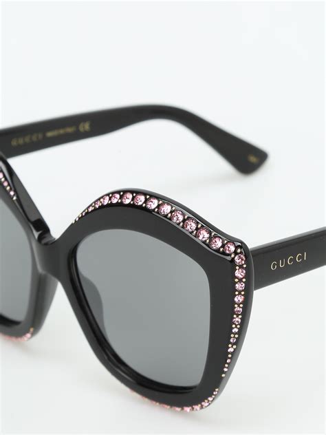 gucci rhinestone sunglasses pink|authentic Gucci sunglasses unisex.